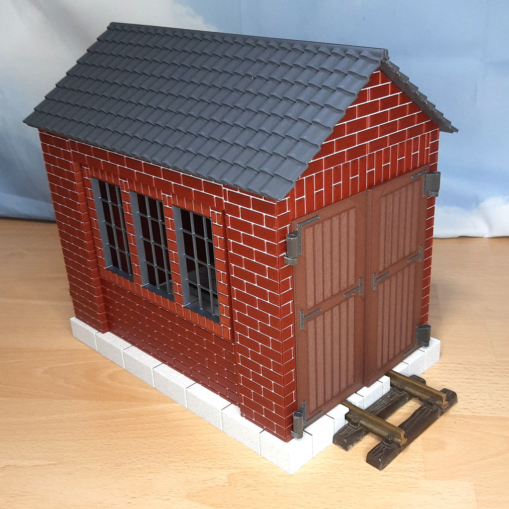 Lokschuppen für Feldbahnloks – Maßstab 1:22,5