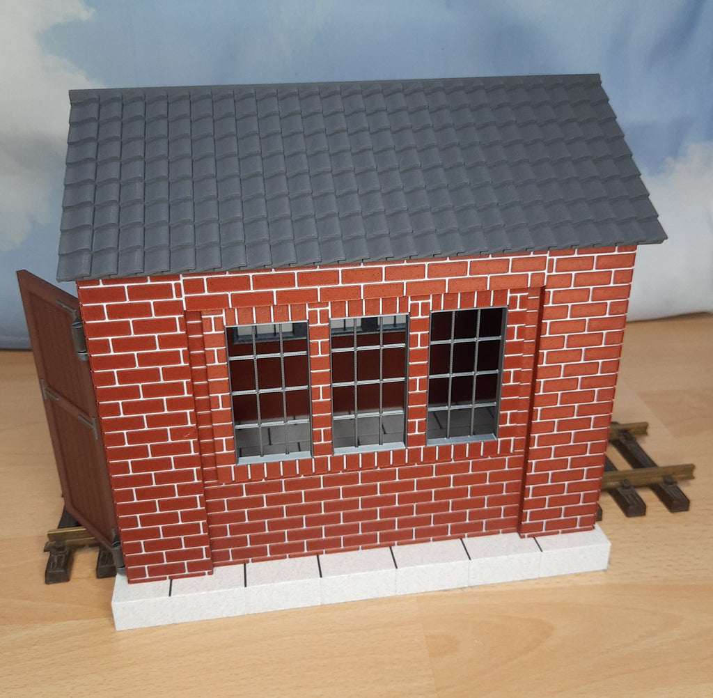 Lokschuppen für Feldbahnloks – Maßstab 1:22,5