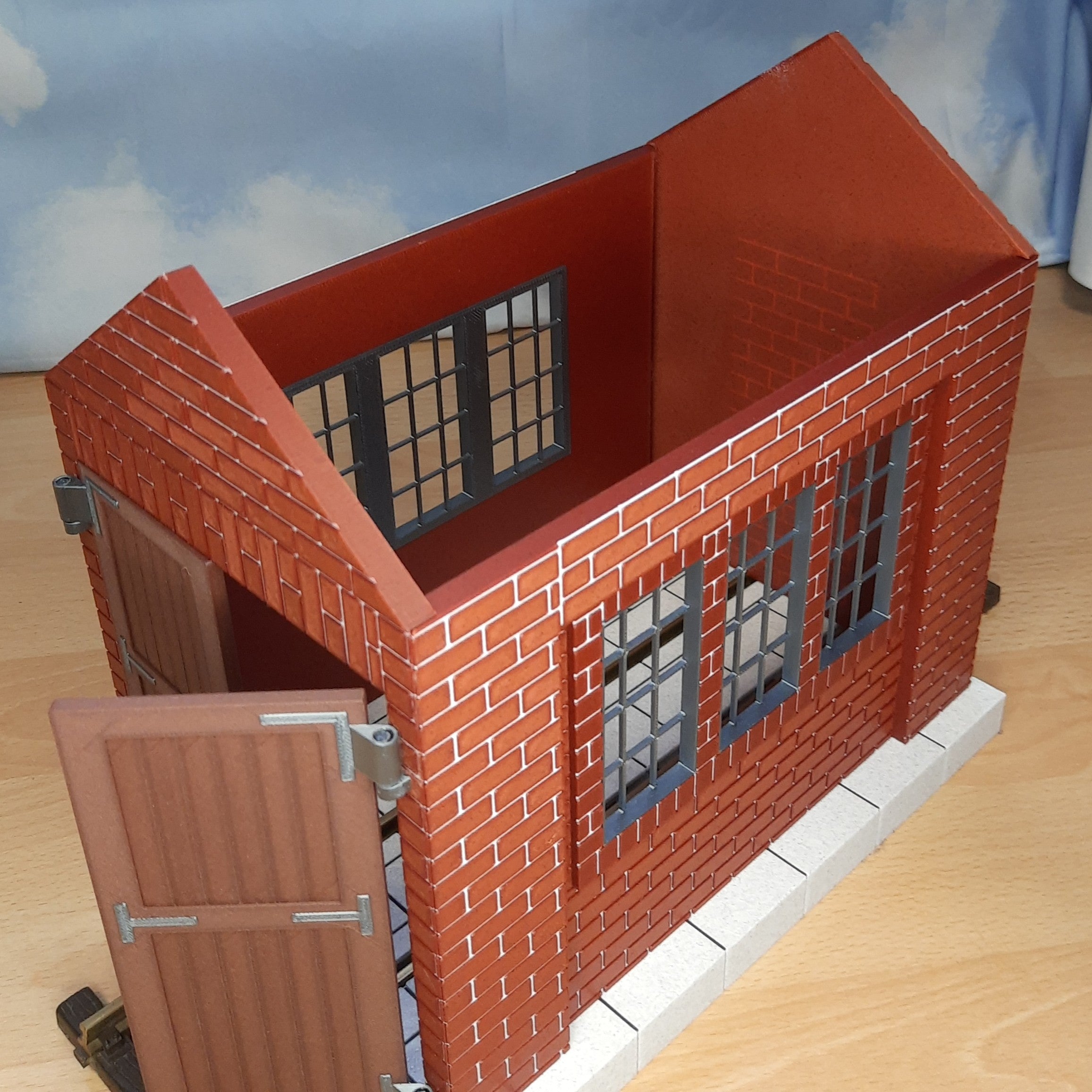 Lokschuppen für Feldbahnloks – Maßstab 1:22,5