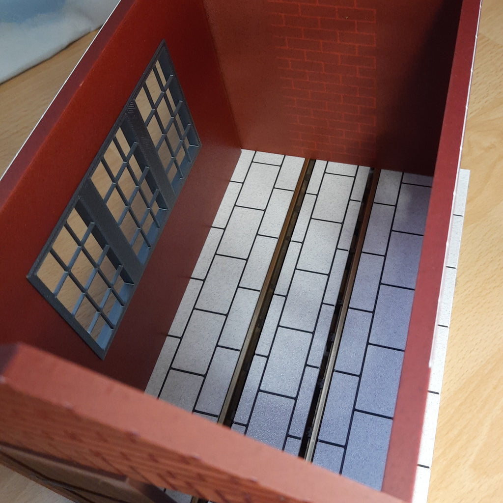 Lokschuppen für Feldbahnloks – Maßstab 1:22,5